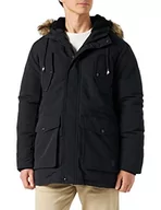 Kurtki męskie - JACK & JONES Jjtimo Parka kurtka męska, czarny, M - miniaturka - grafika 1