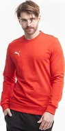Bluzy męskie - Puma Bluza męska Puma Team Goal Casuals Crew Neck Sweat czerwona 658592 01 M - miniaturka - grafika 1