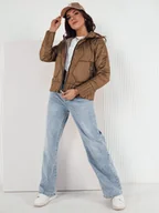 Kurtki damskie - Kurtka damska FALES kamelowa Dstreet TY4206-XXL - miniaturka - grafika 1