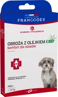 Artykuły przeciw pasożytom - FRANCODEX Obroża z olejkiem CBD 60 cm dla psów o wadze poniżej 20 kg - 1 szt. - miniaturka - grafika 1