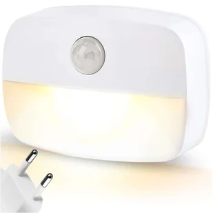 Lampka nocna LED z czujnikiem ruchu do gniazdka EU 3 barwy światła Alogy Night Light Biała - Etui i futerały do telefonów - miniaturka - grafika 17