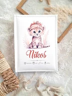 Pamiątka Chrztu Świętego - ALBUM LWIĄTKO z metryczką, prezent na chrzest, roczek, święta - miniaturka - grafika 1