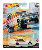 Samochody i pojazdy dla dzieci - HOT WHEELS 2021 '65 DODGE CORONET DRAG STRIP 1/5 HCK24 - miniaturka - grafika 1