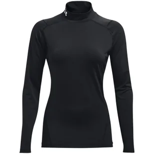 Koszulka męska Under Armour HG Armour Comp Mock LS Rozmiar: XXL / Kolor: czarny - Koszulki sportowe męskie - miniaturka - grafika 1