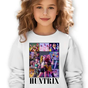 Bluza Dziecięca Biała K POP DEMON HUNTERS K-pop Muzyka Wzory Rozmiar 164 cm - Bluzy dla dziewczynek Bluza Dziecięca Biała K POP DEMON HUNTERS K-pop Muzyka Wzory Rozmiar 164 cm - Bluzy dla dziewczynek - miniaturka - grafika 1