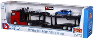Model Laweta Mercedes Benz Actros MIX - Bburago - Samochody i pojazdy dla dzieci - miniaturka - grafika 1