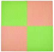 Maty piankowe - Humbi, Puzzle piankowe/Mata piankowa, Kropki, Różowy/Zielony, 1x62x62 cm, 4 szt. - miniaturka - grafika 1