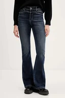 Spodnie damskie - Desigual jeansy FLAIRY damskie high waist 25WWDD09 - miniaturka - grafika 1