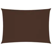 Parasole ogrodowe - vidaXL Prostokątny żagiel ogrodowy, tkanina Oxford, 3x4 m, brązowy vidaXL - miniaturka - grafika 1