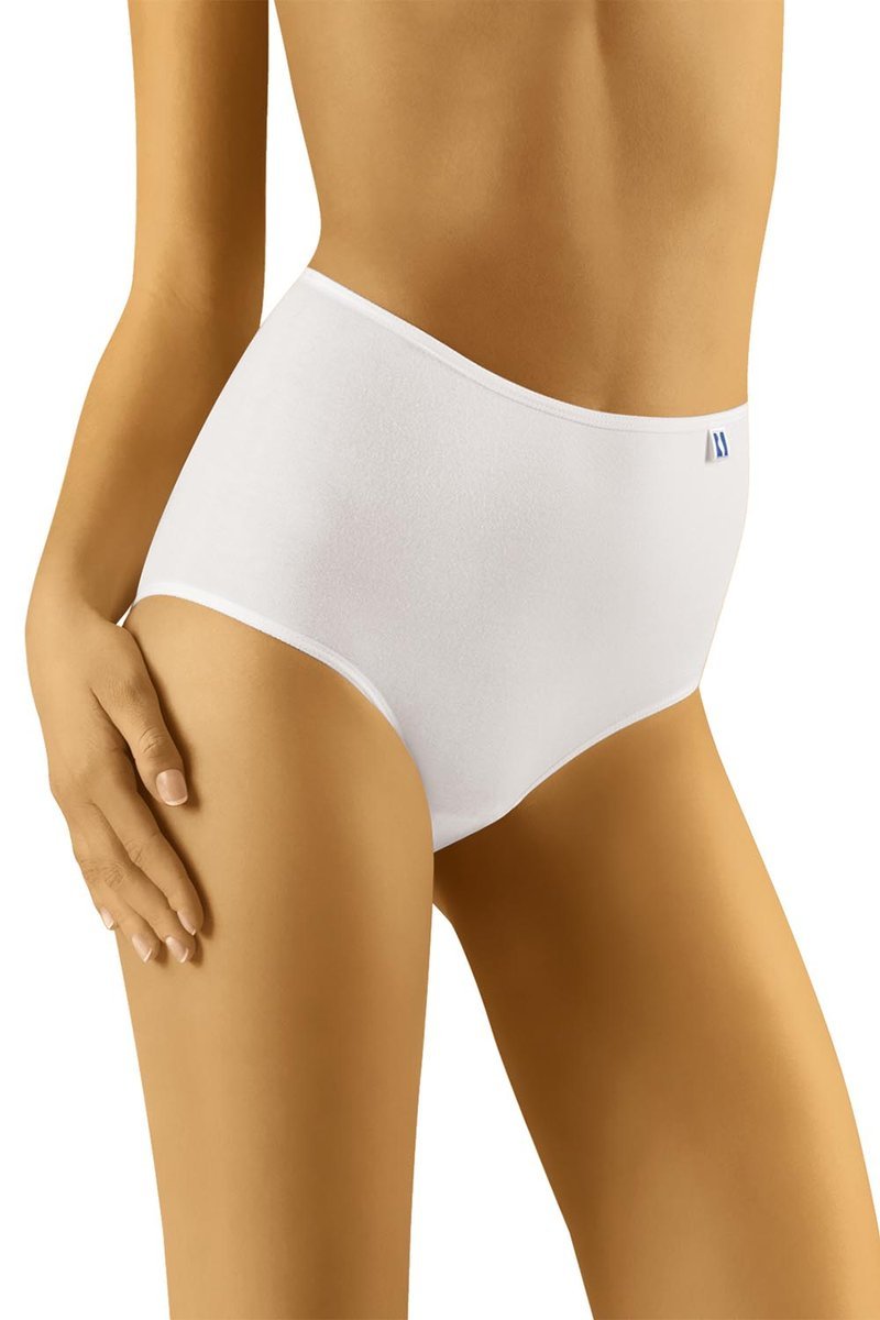 Wol-Bar Tahoo Maxi biały L Majtki wysokie figi