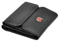 Portfele - Portfel Skórzany ALBATROSS(PL) Skóra Licowa Mały Kostka Bez Zapięcia 3765 CZARNY RFID 8,5 x 7,5 x 2 [cm] - miniaturka - grafika 1