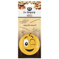 Zapachy samochodowe - K2 Be Happy Vanilla - Odświeżacz powietrza w formie zawieszki - miniaturka - grafika 1