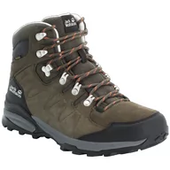 Buty trekkingowe męskie - Buty męskie Jack Wolfskin Refugio Texapore Mid M Rozmiar butów (UE): 45 / Kolor: zielony - miniaturka - grafika 1