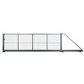 Ogrodzenia - Naterial Brama przesuwna Modus 5x1.5 m prawa antracytowa - miniaturka - grafika 1
