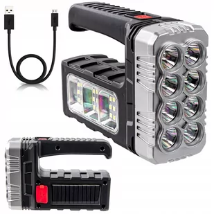 Latarka Solarna LED Szperacz POWERBANK USB Akumula - Latarki - miniaturka - grafika 1