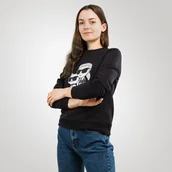 Bluzy damskie - Karl Lagerfeld Bluza damska Karl Lagerfeld Ikonik 2.0 - miniaturka - grafika 1