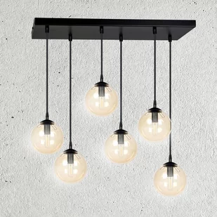 Emibig COSMO 6 BL MIODOWY 713/6 lampa wisząca 6x40W/E14 IP20 713/6 - Lampy sufitowe - miniaturka - grafika 4