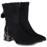Botki damskie - Botki damskie Loretta Vitale C3892 BLACK R.37 - miniaturka - grafika 1