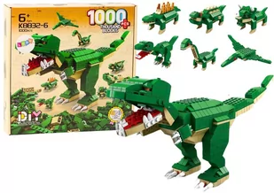 Klocki Konstrukcyjne Dinozaury 6w1 Zestaw DIY Dinozaur 1000 ele. - Klocki - miniaturka - grafika 1
