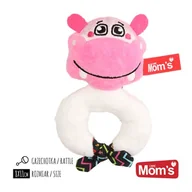 Grzechotki dla dzieci - Mom'sCare Grzechotka Hipcio różowy 986 - miniaturka - grafika 1