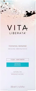 Vita Liberata Clear Tanning Mousse Pigment Free Wodna pianka samoopalająca bez pigmentu 200 ml (kolor medium) - Samoopalacze - miniaturka - grafika 2