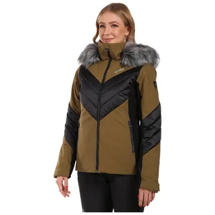 Damska kurtka narciarska Kilpi Lin-W Rozmiar: M / Kolor: khaki - Kurtki i kamizelki sportowe damskie - miniaturka - grafika 1
