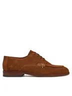 Półbuty męskie - Tommy Hilfiger Półbuty Hilfiger Thunit Suede M Toe Shoe FM0FM05468 Brązowy - miniaturka - grafika 1