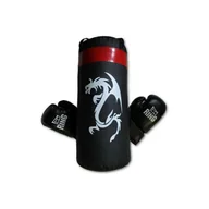 Worki treningowe - ZESTAW BOKSERSKI 50cm DRAGON BLACK - miniaturka - grafika 1