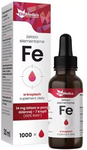 EkaMedica Żelazo elementarne w kroplach 30 ml EM0046 - Witaminy i minerały - miniaturka - grafika 1