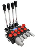 Akcesoria do hydrauliki siłowej - Rozdzielacz hydrauliczny PRESKO  4-sekcyjny 40l z zatrzaskiem - miniaturka - grafika 1