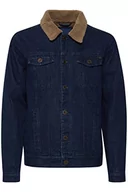 Kurtki męskie - Blend Męska kurtka denim Outerwear, 200292/Denim Dark Blue, L - miniaturka - grafika 1