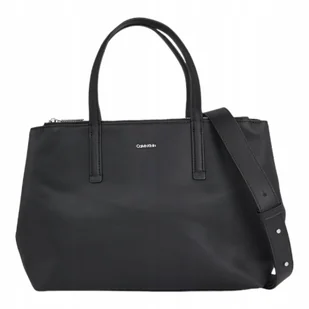 Calvin klein torebka damska ck must tote md czarna - Torebki damskie - miniaturka - grafika 1