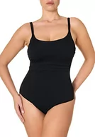 Stroje kąpielowe - goldenpoint Damski jednoczęściowy kostium kąpielowy Shaping Detail Plissè, czarny, 85B - miniaturka - grafika 1