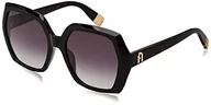 Okulary przeciwsłoneczne - Furla Damskie okulary przeciwsłoneczne Sfu620, czarne (Shiny Black), 54, czarny (Shiny Black) - miniaturka - grafika 1