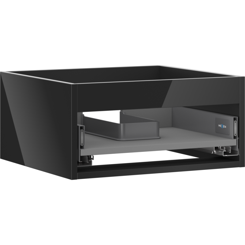 Mexen Box-A korpus szafki podumywalkowej 50 cm, 1 szuflada, czarny połysk - 91AX0-0500-235-1-70