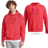 Bluzy sportowe męskie - Bluza fitness męska UNDER ARMOUR Rival Fleece Logo Hoodie z kapturem - miniaturka - grafika 1