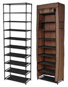 Szafki na buty - Szafka Na Buty Tekstylna Składana Do Przedpokoju Stojak Regał Organizer - miniaturka - grafika 1