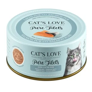 CAT'S LOVE FILET Pur Łosoś 6x100 g - Mokra karma dla kotów - miniaturka - grafika 1