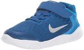 Buty dla dziewczynek - Nike Unisex dziecięce buty do biegania Free Run 2018 Natural Running, niebieski - Niebieski Team Royal White Pht 401-34 EU - miniaturka - grafika 1