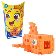 Klocki - Marioinex Klocki Mini Waffle Małe Zwierzęta Konstrukcyjne Kieszonkowe Pocket Pets Rybka 16 El. 3+ - miniaturka - grafika 1