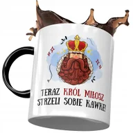 Kubki - Kubek Czarny Dla Miłosza Męża Kolegi na Prezent z Nadrukiem ze Zdjęciem+ Opakowanie na prezent (wzór 01) - miniaturka - grafika 1