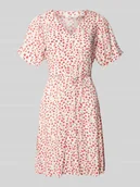 Sukienki - Sukienka mini o kroju regular fit z czystej wiskozy model ‘EVIDA’ - miniaturka - grafika 1