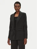 Marynarki i żakiety damskie - Morgan Marynarka 251-VTEO.F M Czarny Slim Fit - miniaturka - grafika 1