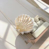 Ozdoby do włosów - Spinka do włosów w kształcie muszelki - Biały - miniaturka - grafika 1