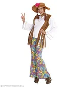 Stroje karnawałowe - Strój hippis damski niebieski, rozmiar s - miniaturka - grafika 1