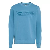 Bluzy męskie - camel active Bluza męska, niebieski (Aqua Blue), XL - miniaturka - grafika 1