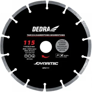 Dedra Tarcza segmentowa HP2113 Dynamic 150 mm 22.2 - Tarcze do pił - miniaturka - grafika 1
