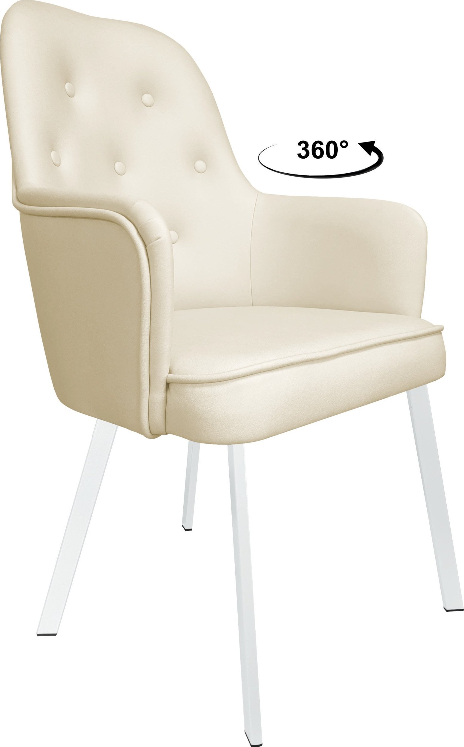 Krzesło biurowe Atos Krzesło obrotowe SARA noga Profil biała Vega02