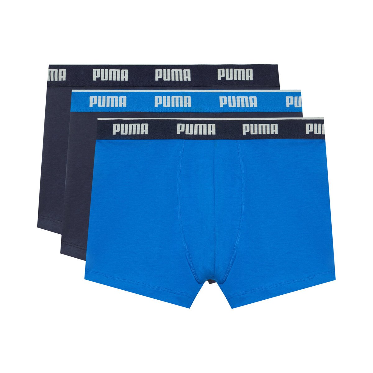 Bokserki męskie Puma BOXERS 3-PACK niebieskie 94713006 r M