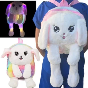 Plecak dziecięcy jednokomorowy dla przedszkolaka - Świecący Króliczek z ruc - Plecaki szkolne i tornistry Plecak dziecięcy jednokomorowy dla przedszkolaka - Świecący Króliczek z ruc - Plecaki szkolne i tornistry - miniaturka - grafika 1